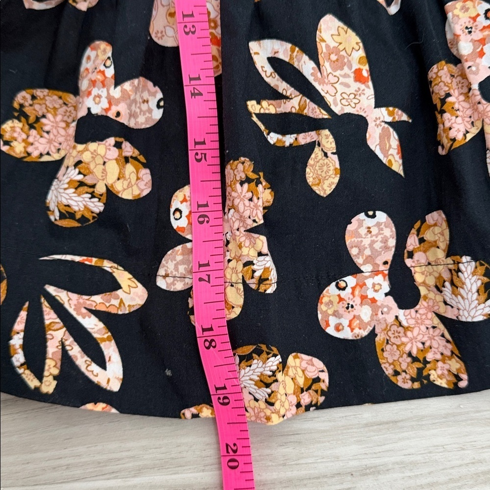 Anthropology Somerset Floral Mini Dress with Pink and Orange Accents size XS - Picture 14 of 15